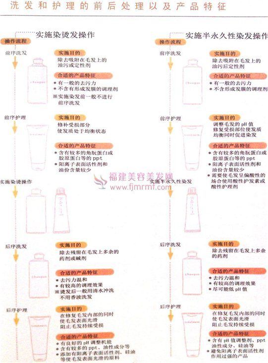 洗发(fā)和护(hù)理的前后(hòu)处理及产品特征 洗(xǐ)发和护理的前(qián)后处理及产品(pǐn)特征